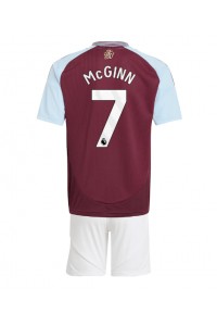 Aston Villa John McGinn #7 Babytruitje Thuis tenue Kind 2024-25 Korte Mouw (+ Korte broeken)